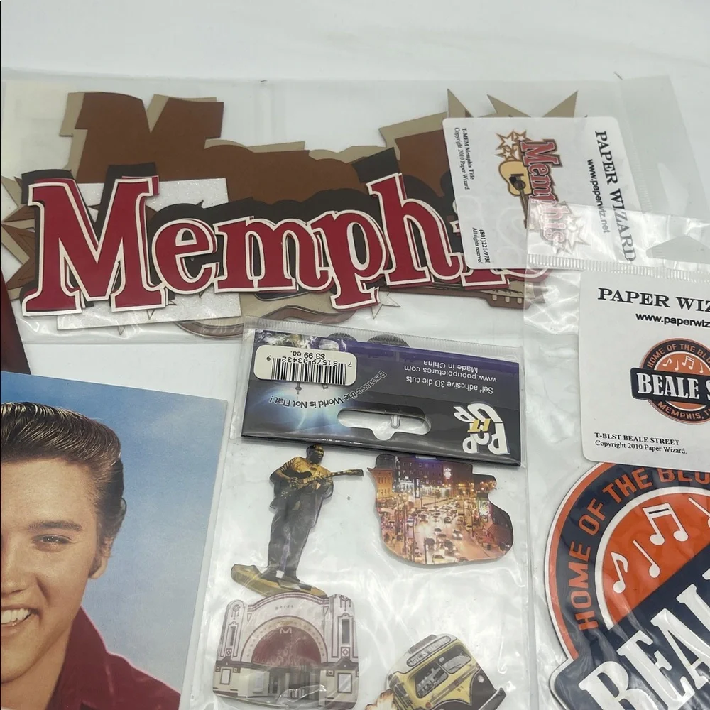 Memphis Tennessee Scrapbooking Supplies Stickers Die Cuts Embellishments New